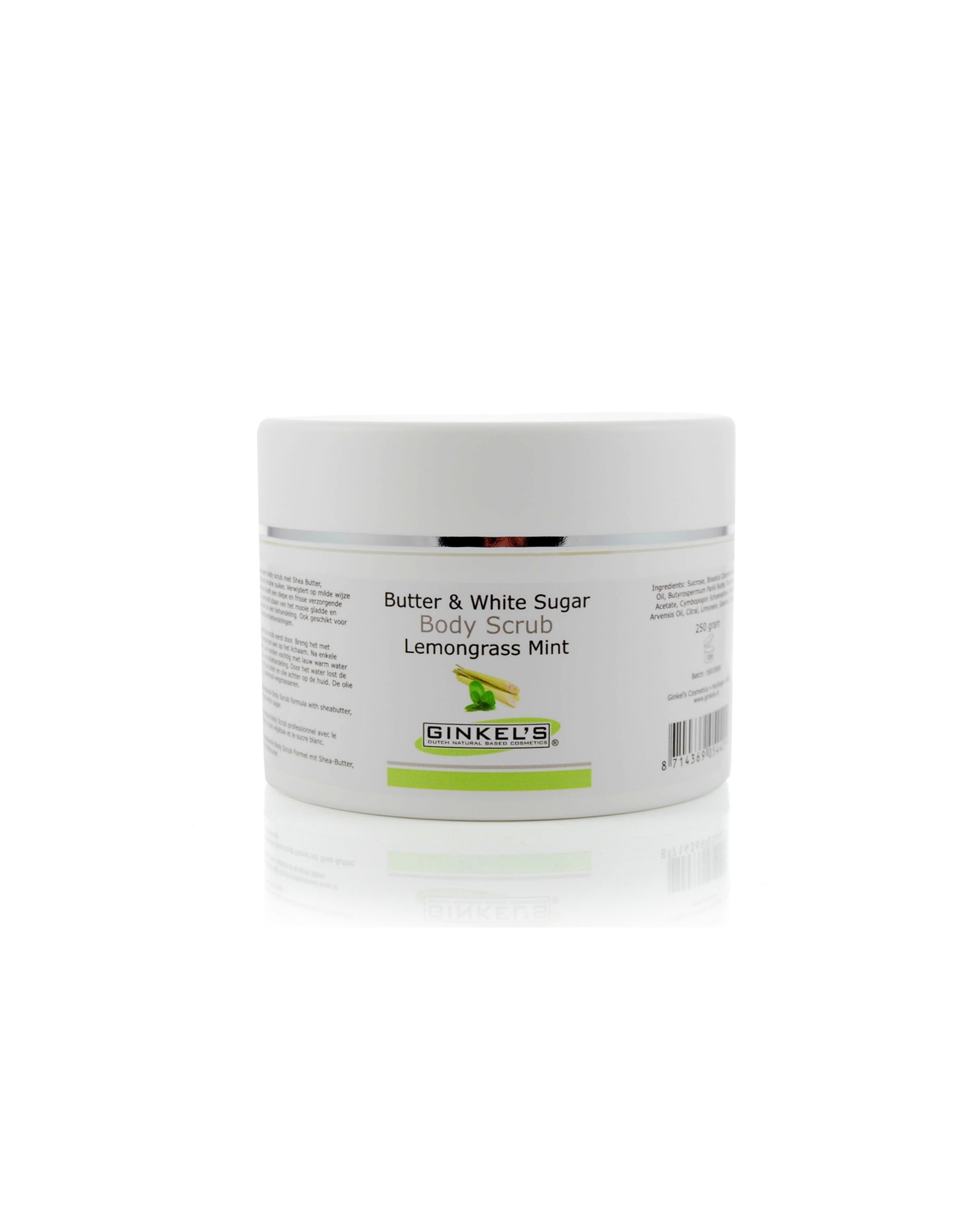 Butter & White Sugar Body Scrub Lemongrass & Mint 250 gram Ginkel