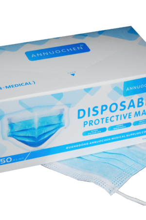 Mondmaskers Blauw – 50 stuks [Doos]